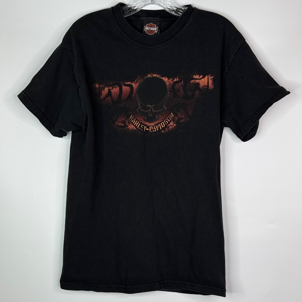 Vintage Harley Davidson Wieblers Black Davenport, Iowa 2007 Medium